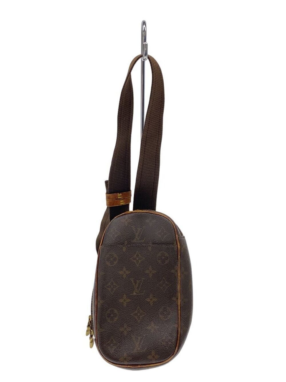 LOUIS VUITTON Pochette Gange Monogram Canvas Brown